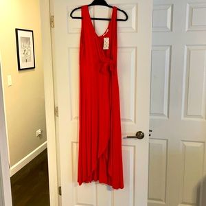 Coral summer dress
